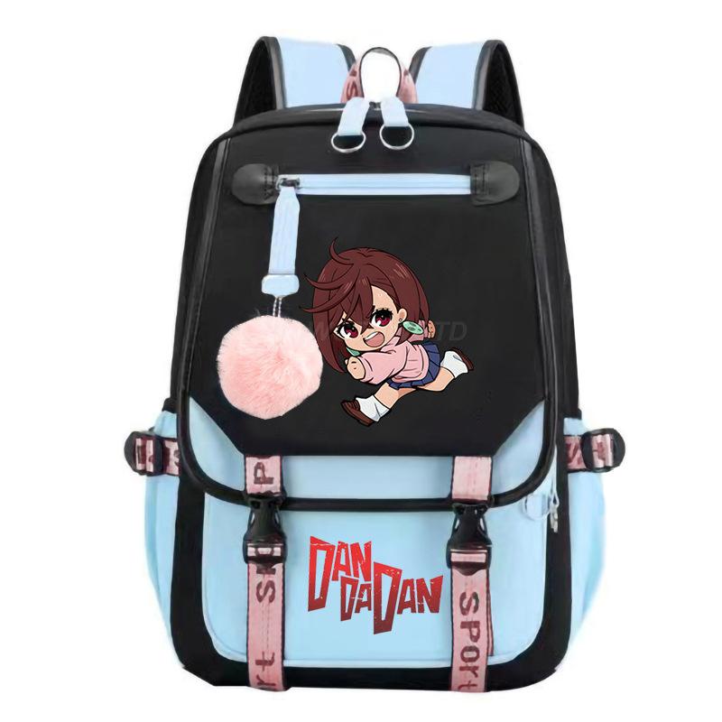 The New Dandadan Bold Party Surrounding Printing Trend Junior High School Students Large-capacity Leisure Schoolbag