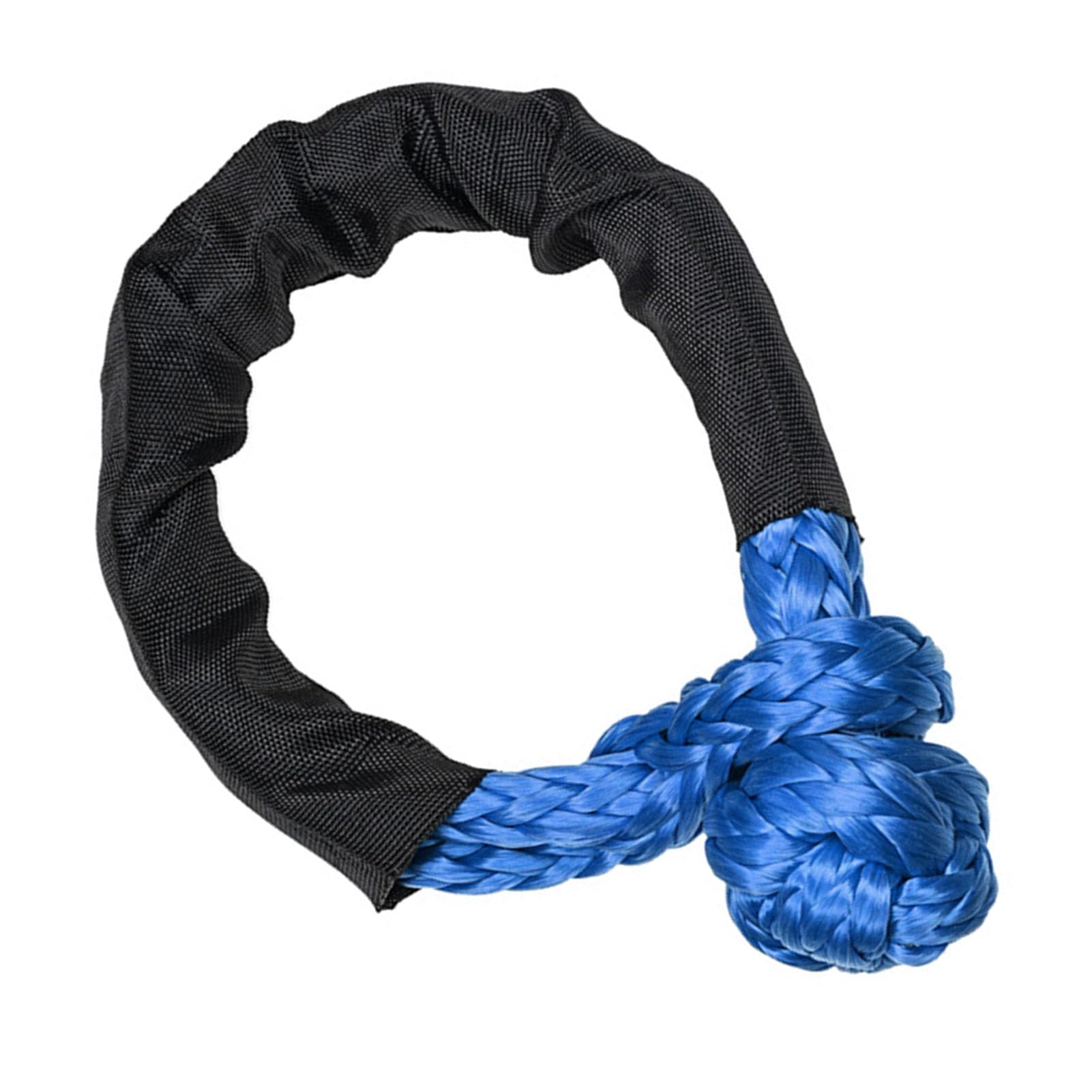 

Soft Shackle, 17 Ton Break Strength, Heavy Duty Polymer Polyethylene Road Recovery Rope for Off-Road Vehicle Maintenance (Blue)