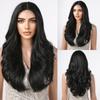 Alan Eaton Blonde Brown Ombre Synthetic Lace Front Wigs Long Curly 13x1 Lace Wig Women Natural Daily Fluffy Heat Resistant Fiber