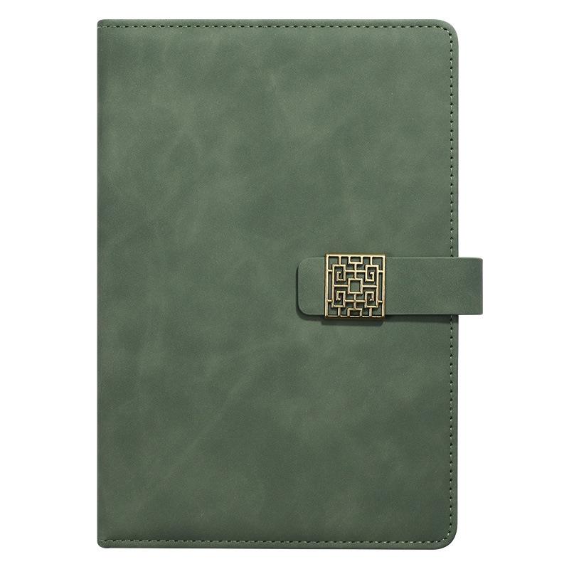 Faux Leather Business Laptop Gift Set with Buckle Student Diary & Stationery Notebooks