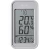 Tanita Large Digital Display with Temperature and Magnetic Thermo-Hygrometer (TT-589-GY) Display, Clock, Calendar, Humidity, Wall-Mountable, Tabletop,