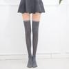 Japanische Preppy Style Gestreifte Baumwoll-Over-the-Knee-Socken