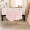 OLIXIS Furry Chair with Storage & Metal Legs. Soft, Comfortable & Cute. Perfect Holiday Gift! Shop Now.