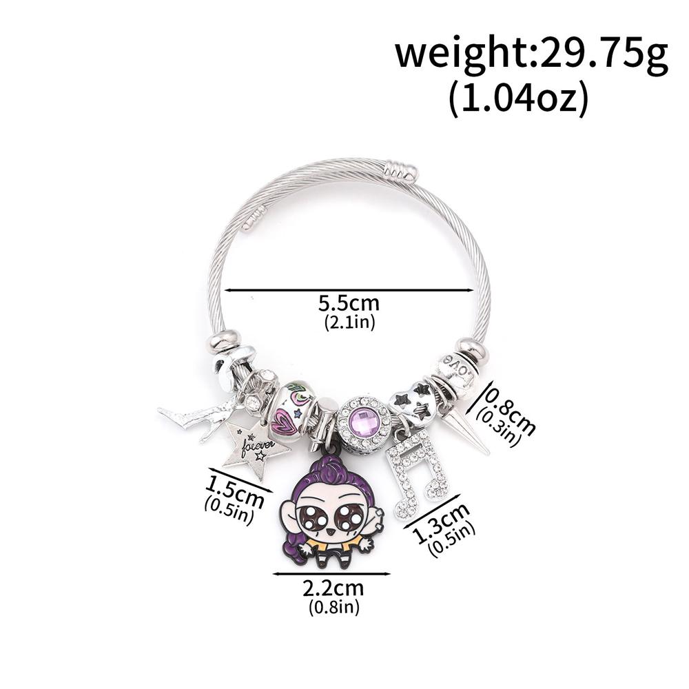 Kpop Dämonenjäger Perlen Cartoon Anime Armband Anhänger Perlen DIY Armband Armreif Mädchen Schmuck Kinder Geschenke