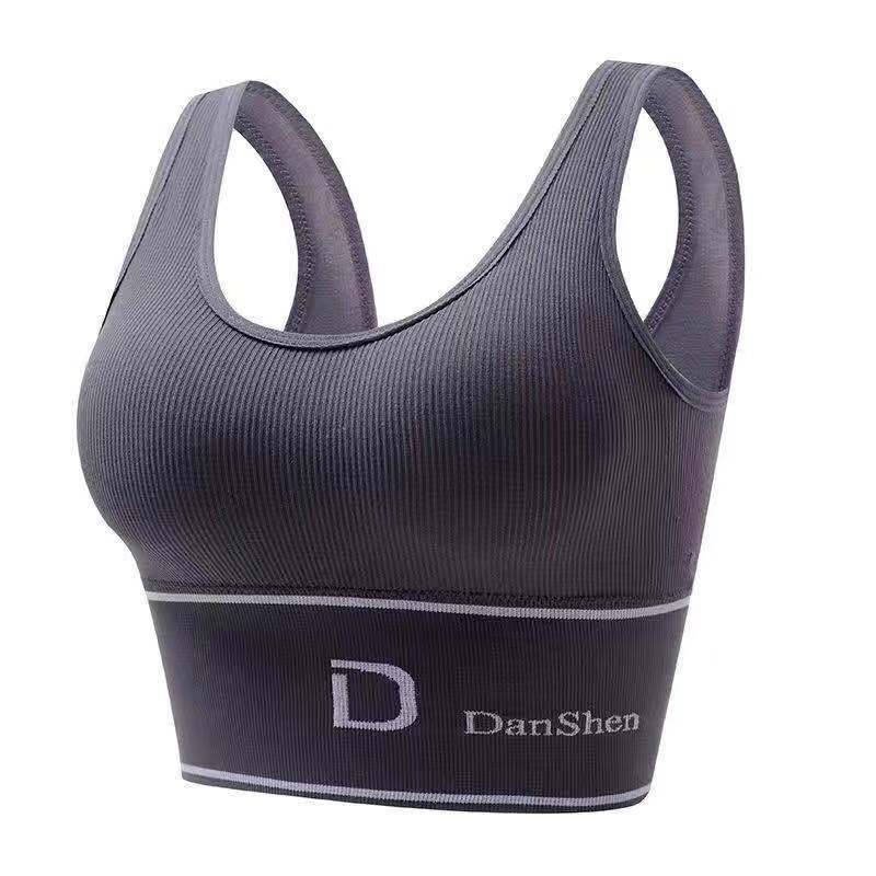 Bralette a Coste Senza Cuciture DunShen - Copertura Completa Senza Ferretto Taglie Forti