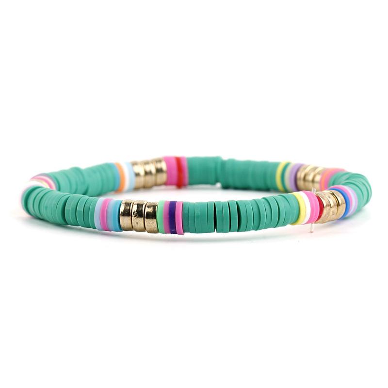 Accessories New Bohemian Rainbow Jewelry, Multi-Color Soft Pottery Bracelet Overseas Bracelet