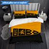 3PCS Football Crest Printed Soft Bedding Set,Including 1pc Duvet Cover And 2pcs Pillowcases Perfect for Bedroom, Dormitory, Fan gift