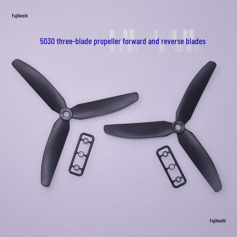 Fixed-Wing Quadcopter with Forward/Reverse 5-7 inch Tri-Blade Propellers - Remote Control Model Airplane