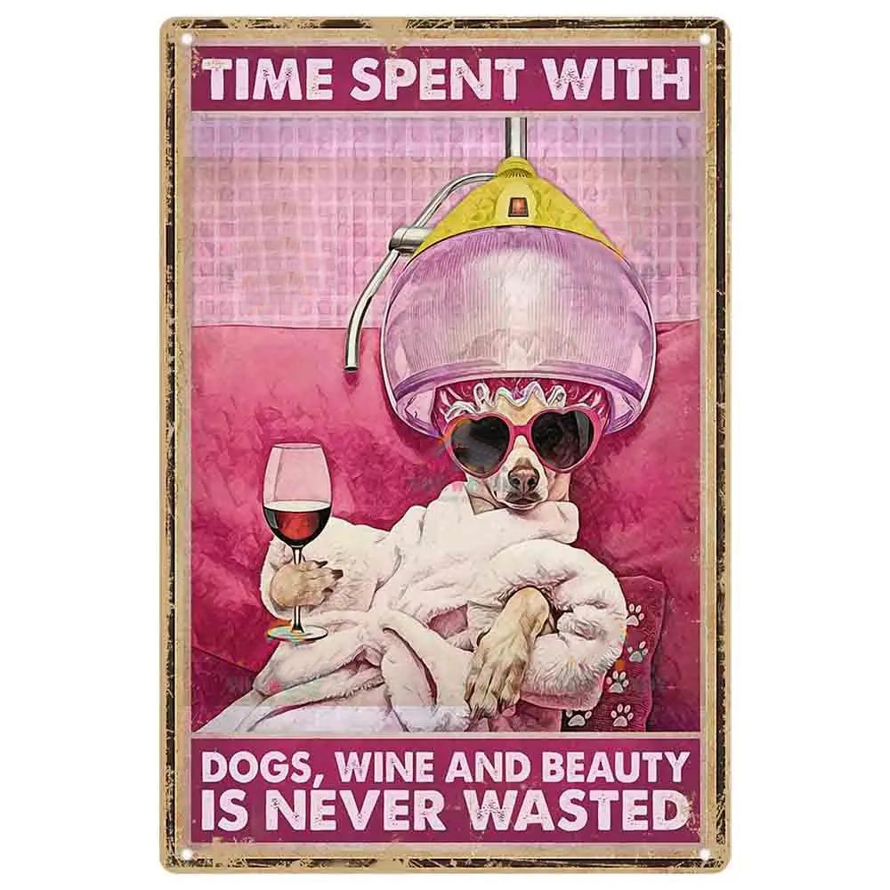 Vintage Kuaför Metal Teneke Tabelalar Kuaför Metal Posterleri Berber Dükkanı Güzellik Salonu Ev Kahve için