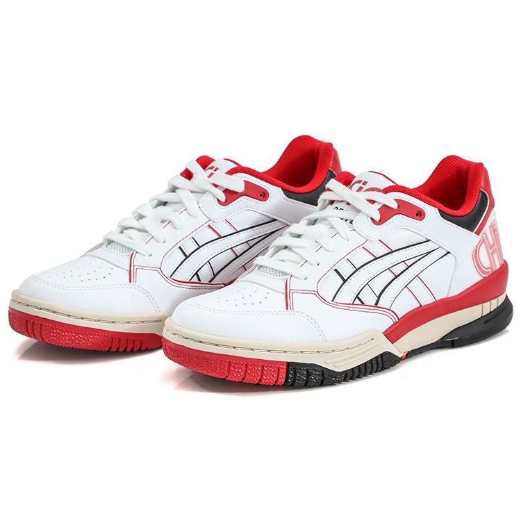 Asics Gel-Spotlyte LOW Anti-Slip And Wear-Resistant Lightweight Low-Top Vintage Basketball Shoes Unisex White Red