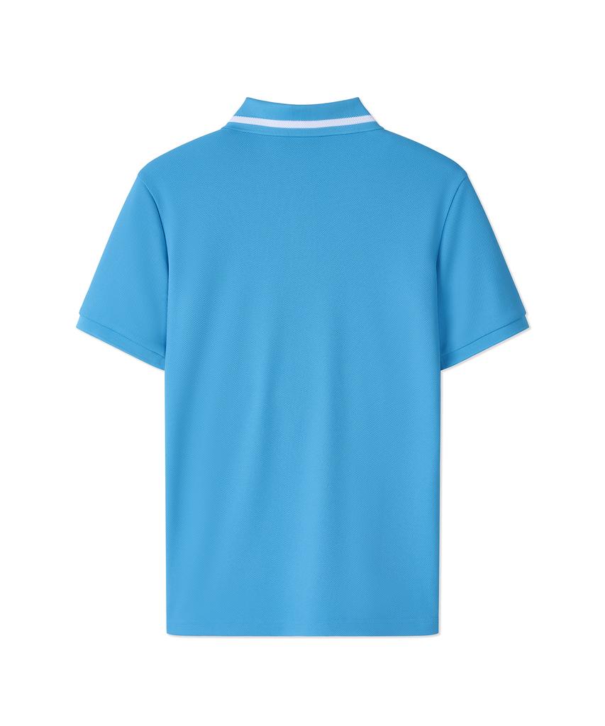 Antomas Atms Volume Logo Polo Men'S - Aqua Blue