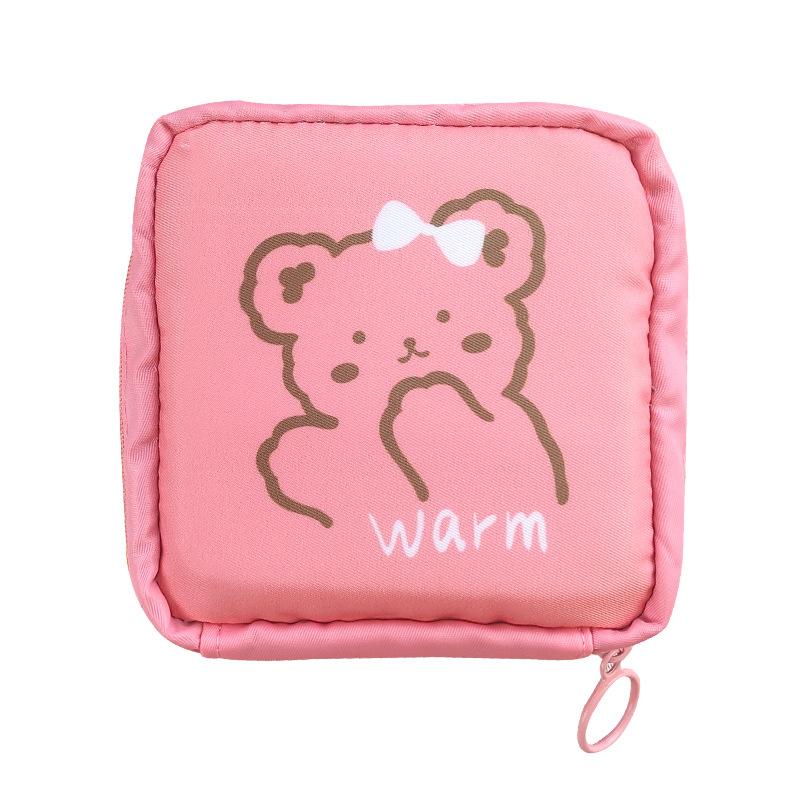 Sanitary Napkin Towels Bag Girl Travel Mini Makeup Bags Earphone Storage Bag