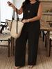 2026 Spring Women's Casual Multi-color Pullover and Long Pants Suit