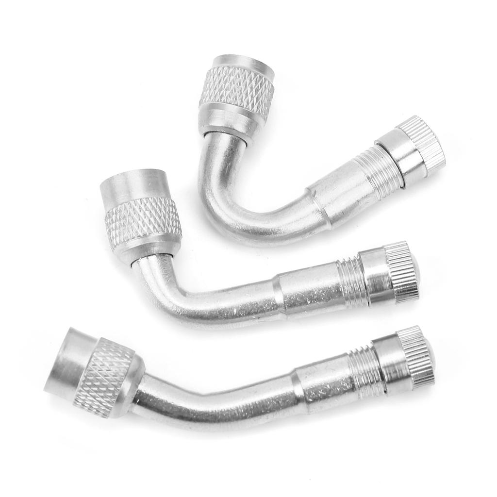 Messing Reifenventilverlängerung 90 Grad  135 Grad  45 Grad  Ventilschaftverlängerungsadapter für Auto Motorrad FahrradSilber
