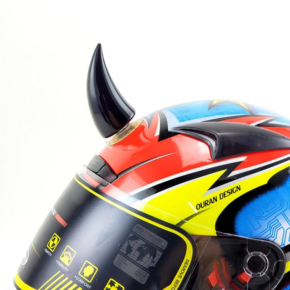 Devil Horn Helmet Horns Decorative Horn Anti-scratch DIY Mortorcycle Rubber Helmet Devil Horn with Suction Cup Tape Helmet Decor