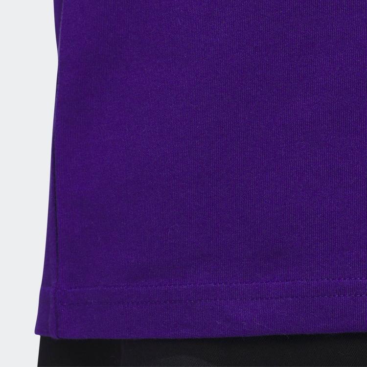 Adidas Originals Loose Fit Crew Neck Short Sleeve Regular T-Shirt Men Tops Purple IS2660