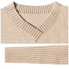 Women's Clothing Plus Size Fashion Knitwear Sweater Sexy Pullover V-neck
