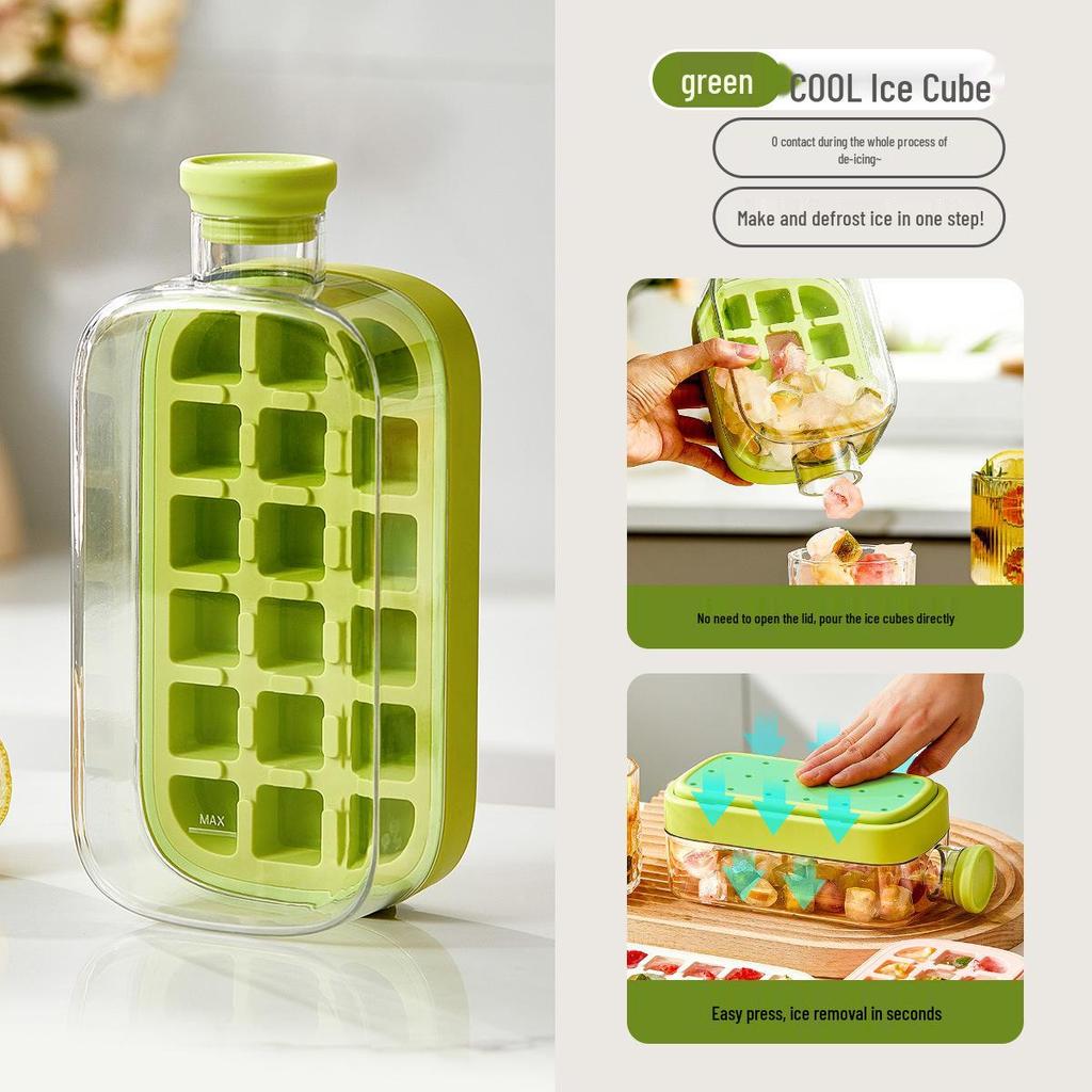 Trendy Ice Cube Tray: Zero-Contact Removal, Outdoor Straw Cup & Fitness Curling Pot