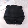 Cappello di Lana Carino con Orecchie d'Orso Giapponese per Donna in Autunno e Inverno Nuovo Caldo Cappello a Maglia che Mostra il Viso Protezione per Collo e Orecchie Cappello