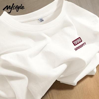 MJ STYLE Women's Pure Cotton Loose Short Sleeve T-Shirt