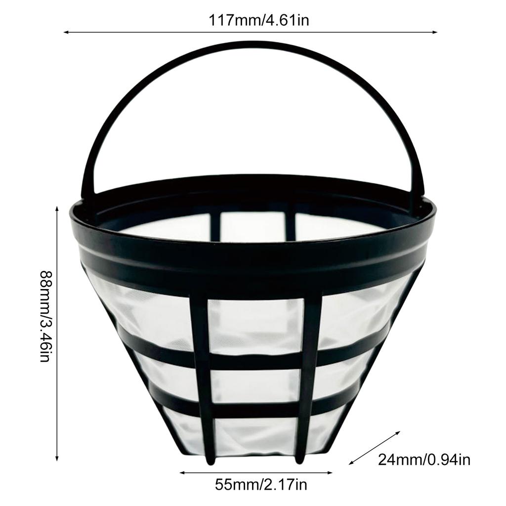 Coffee Filter Cup Powder Bowl Coffee Grounds Filtering Tool Nylon Texture Coffee Strainer Suitable for Coffee Machine