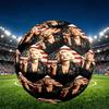 Marilyn Monroe Print Size 5 Soccer Ball, PU Wear Resistant Football for Match Training and Daily Practice, Birthday Gift for Soccer Fans