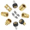 8Pcs Pressure Washer Adapter Set ,Quick Disconnect Kits, M22 Metric Thread Quick Connector ,3/4" To