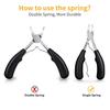 2Pcs Toenail Clippers, Medical Grade Toe Nail Trimmer, Nail Clippers for Thick Nails or Ingrown Toenail Tool, Stainless Steel