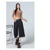 American High Street Seven-Foot Women'S Jeans Spring Autumn Loose Wide Leg Drapey Straight Cut Trousers Fashion Design