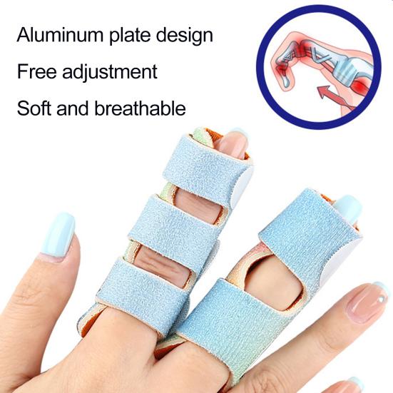 Finger Splint Adjustable Finger Support Brace Universal Finger Stabilizer Broken And Trigger Finger Straightener for Arthritis Sprain Pain Relief