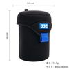 JJC Mirrorless Camera Lens for Sigma Sigma 16mm Sigma 70mm Tamron Nikon Z DX and Other Lenses X 78 X 118mm In Neoprene with Carabiner Case/Pouch