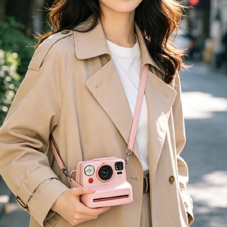 Stylish PU Leather Camera Pouch Compatible for NOW, NOW+ Gen2/Gen3 Models Cameras Case with Shoulder Strap for Travel