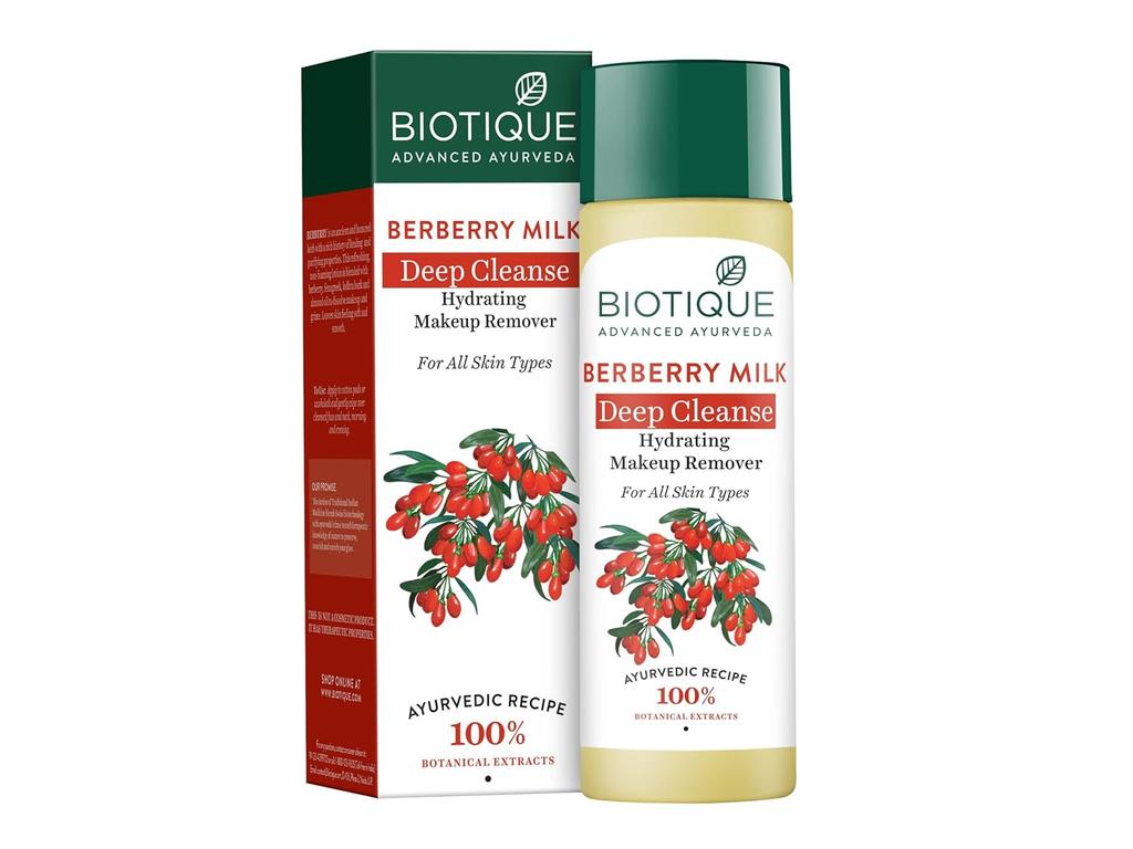 Biotique Berberry Milk Makeup Remover 120ml – Hydrating Deep Cleanse For Soft Glowing Skin All Types