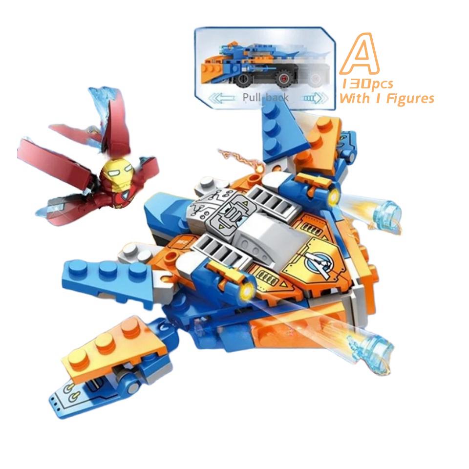 Neues Mech-Transformations-Bausatz-Set Captain Op Feuerwehrwagen Actionfiguren Kombinierbar für Kampfmodus Spielzeug Geschenke