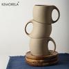  Ceramic Coffee Cups and Saucers Simple Water Cup 220ml Breakfast Milk Oat Drink Mug Exquisite Afternoon Tea Coffee Cup