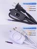 Plug-In Dimmable LED Desk Lamp with Wired Button Switch for Adjustable Brightness