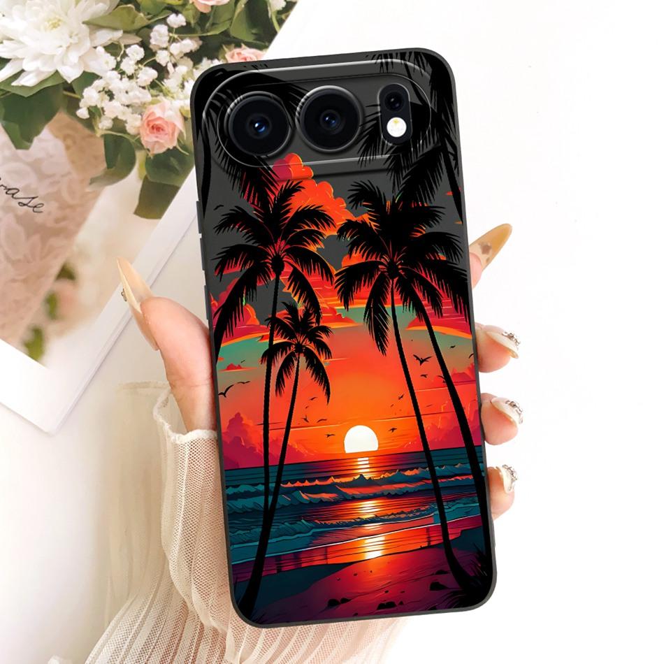 For Honor 500 5G 2026 Fashion Dusk Beach Painting Phone Case For Honor 500 MEY-AN00 Soft Silicone Covers Bumpers