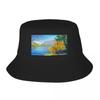 2025 New HatLake Wakatipu In Autumn, Queenstown, New Zealand Bucket Hat Military Cap Man Black Women's Beach Visor Men's