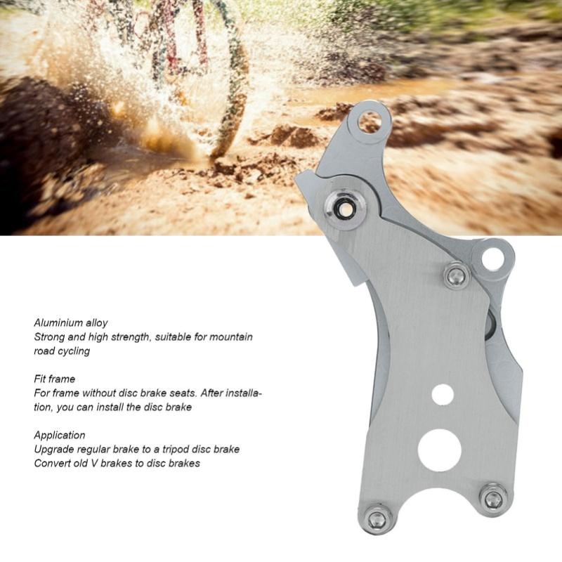 Disc Brake Adapter CNC Integrated Process Aluminum Alloy Fixed Seat Disc Brake Conversion For Mountain Road Cycling