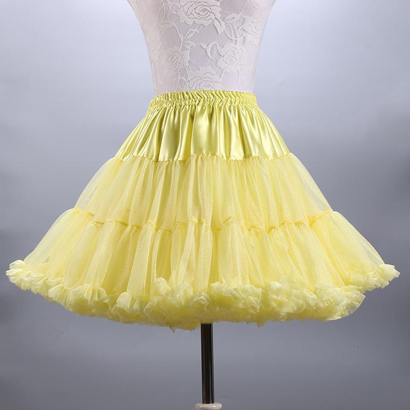 Falda Media de Malla para Adulto Cosplay Boda Enagua – Estilo Lolita