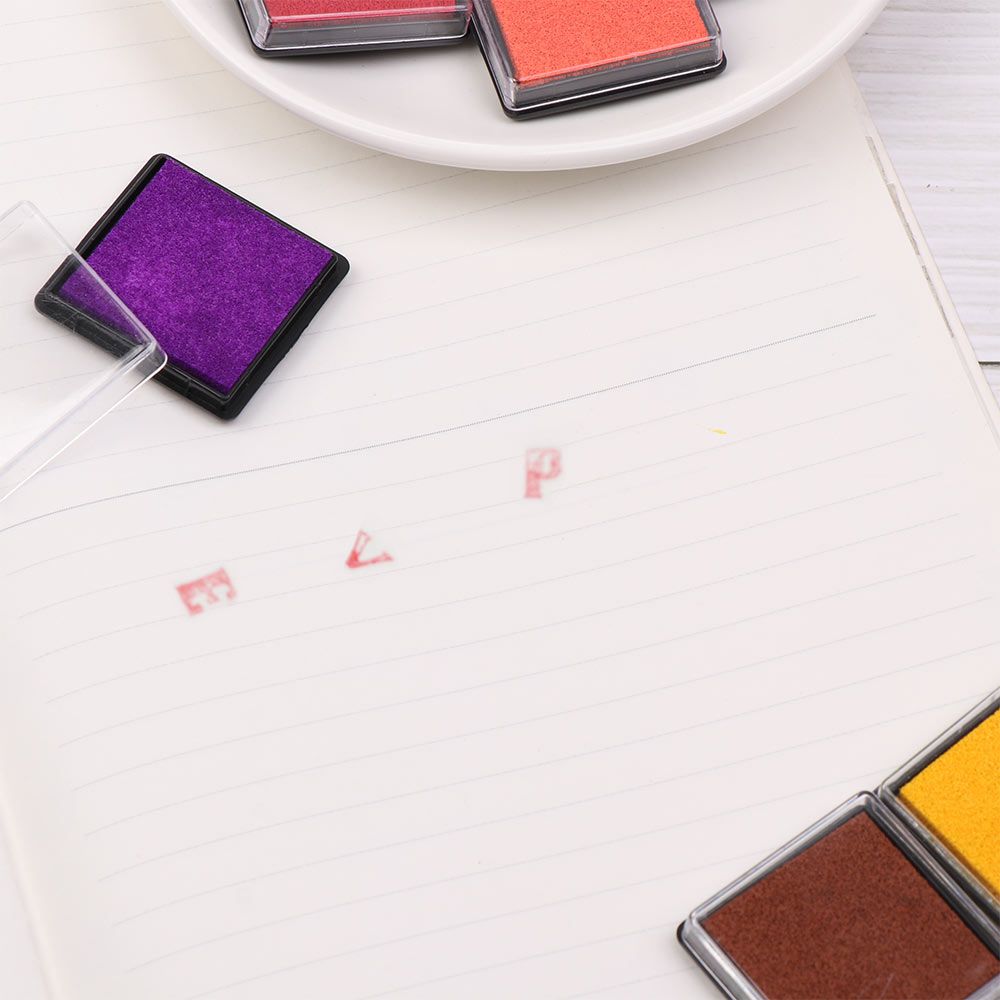 DIY Art Decor Multi-color Scrapbooking Stamp Pads Ink Pad Square Fingerprint Inkpad