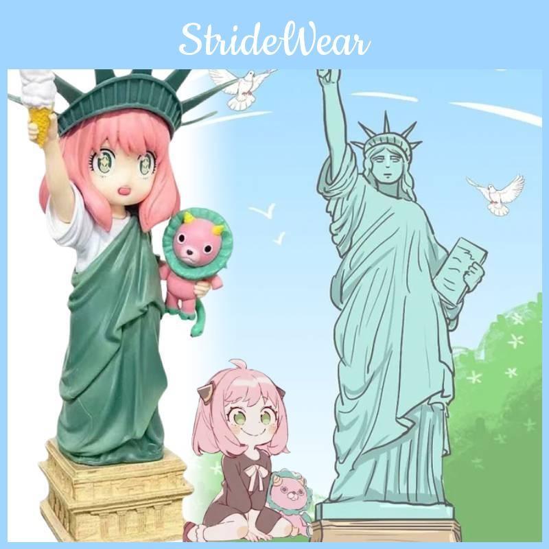 Family Anya Spy Statue Of Liberty Anime Figure Cute Cosplay Model Xmas Gift