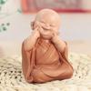 1pc Monk Figurines Car Decoration Crafts,Home Decor Kungfu Monks Figure Car Ornament Buddha Boy Accessories Figurines Tea Pet