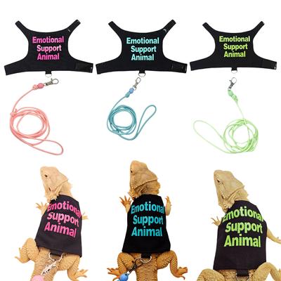 Lovely Reptile Harnesses Suit Lizard Training Harnesses Wear-Resistant Rope Belt for Outdoor Walking Experience