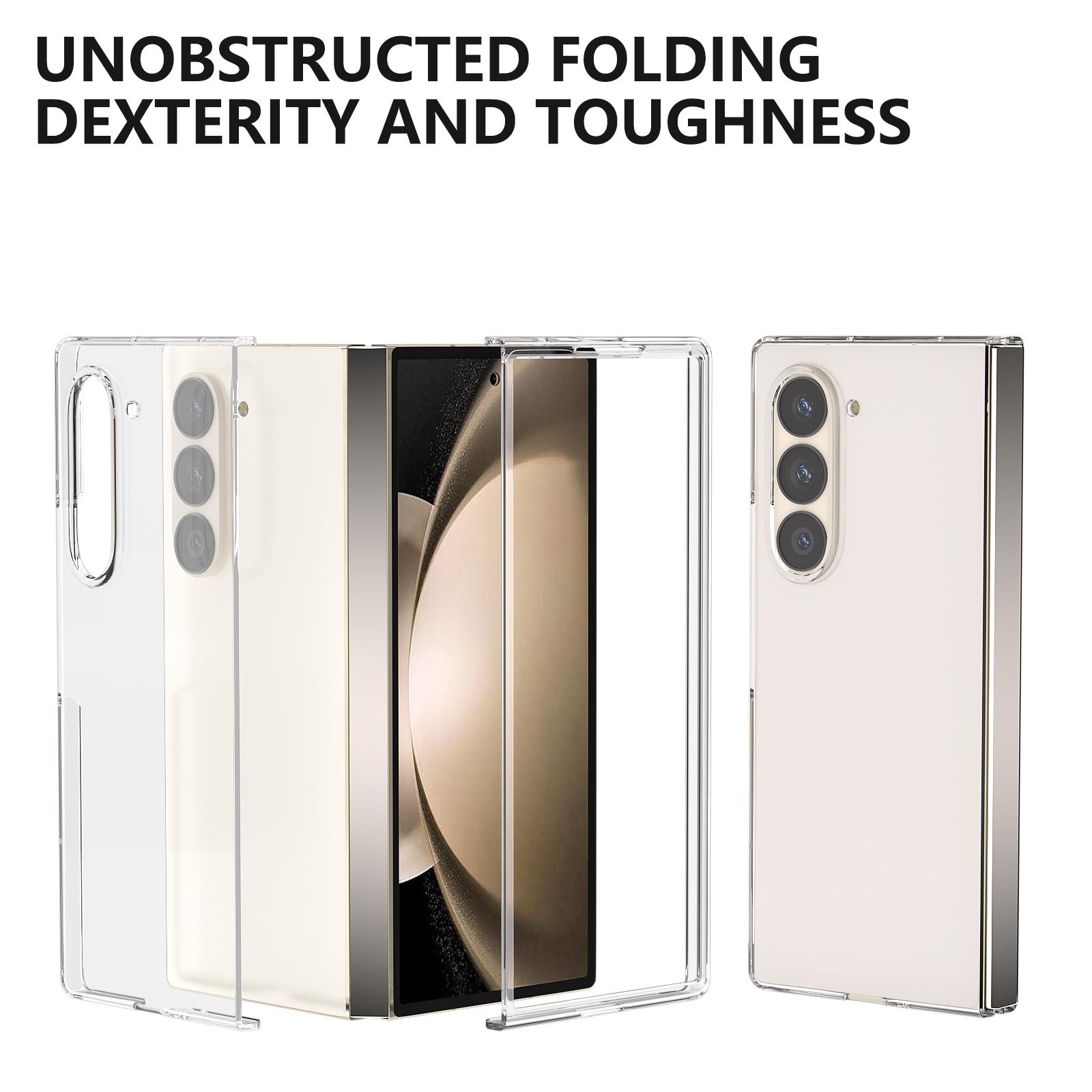 

For Samsung Galaxy Z Fold6 5G PC Case Anti-scratch Clear Folding Phone Cover A
