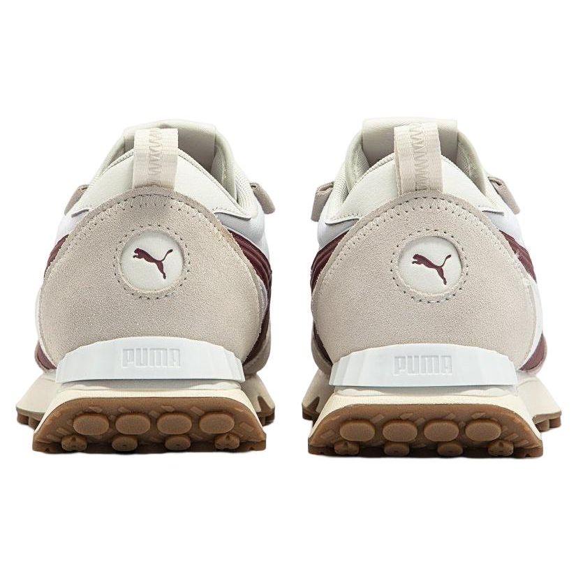 Puma Rider Fv Pop Fs Pânză Sport Confortabil Durabil Top Jos Stil de Viață Pantofi Casual Unisex Pantofi Casual Alb Bej Roșu 391925-02