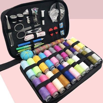 Portable Sewing Kit: 10-Piece Multi-Function Tool Set In Storage Box