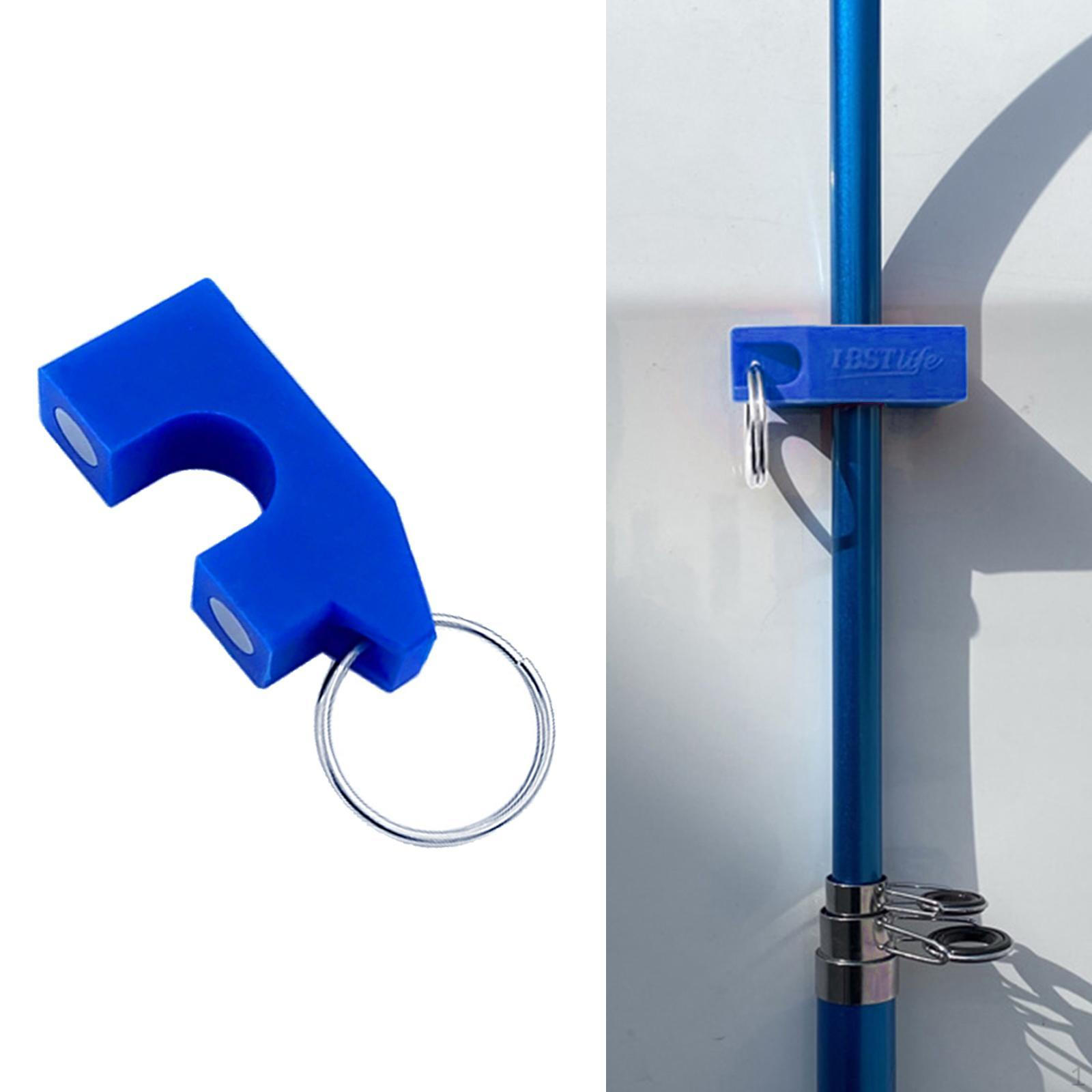 Fishing Rod Fixed Clip Clamps Holding Hole Size 1.9cm / 0.75  Fishing Storage Box blue