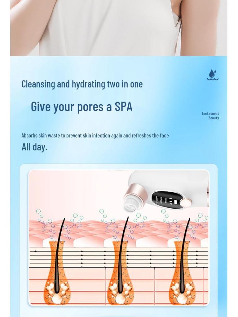 Portable Bubble Blackhead Remover & Facial Pore Cleaner with Oxygen Injection