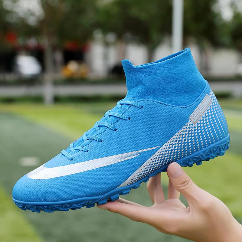 High-top football shoes long spikes World Cup game shoes adult broken spikes football shoes